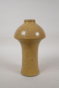 A Song style Ge ware vase, 3 character mark to base,  8½" high