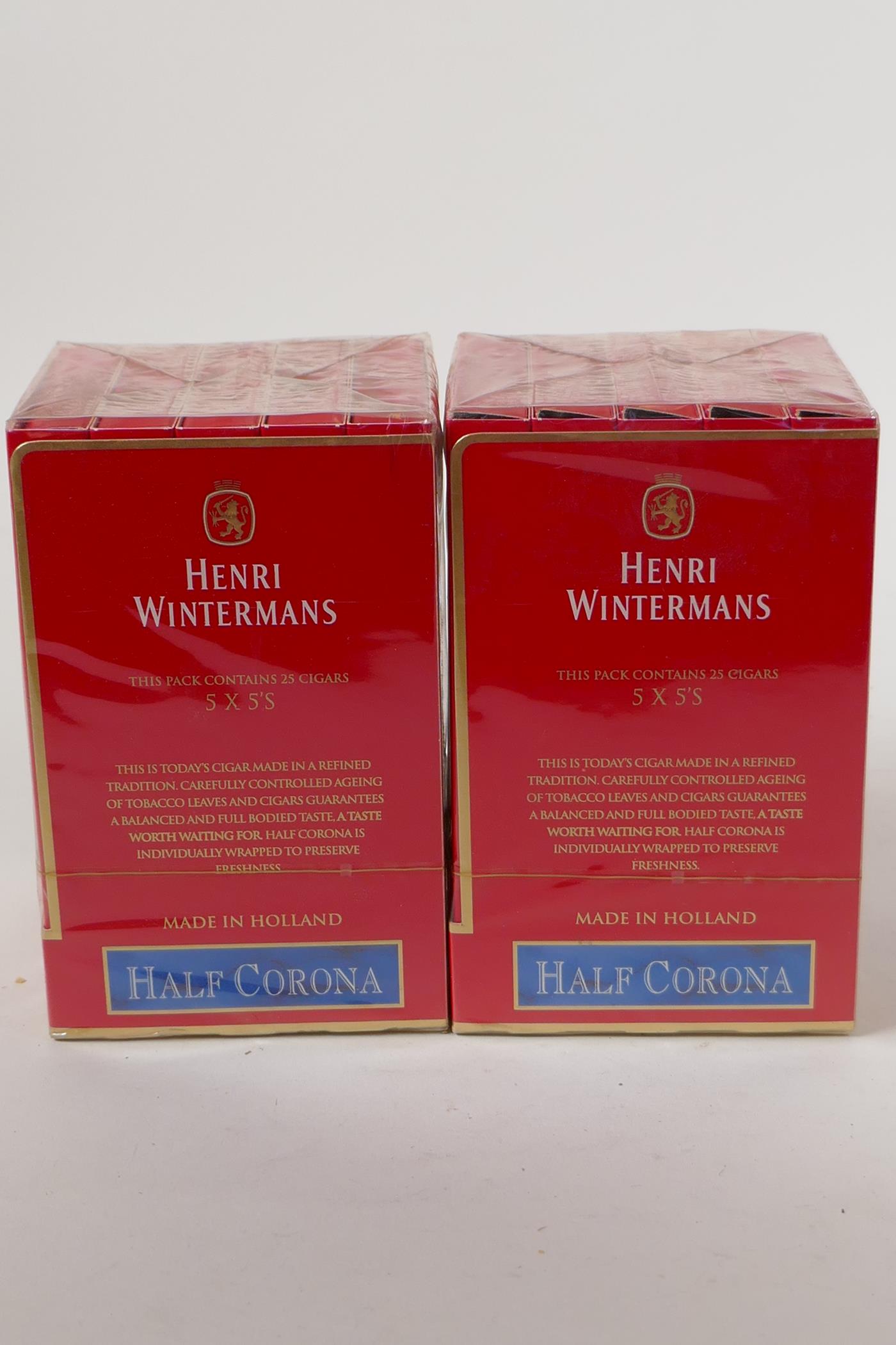 Two packs of 25 Henri Winterman's Half Corona cigars - Image 3 of 3