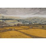 Frances Clair Miller, limited edition aquatint of Wensleydale, signed, titled and numbered 75/75