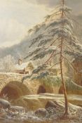 A. Dunington, 'Pont y Pair', Betws y Coed, signed, oil on canvas, 20" x 24"