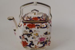 A Masons Mandalay teapot, 9" high