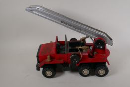 A 1970s Meccano Mogul Fire Fighter truck, 12" long