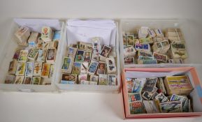 A collection of cigarette, tea and sweet vending cards, including numerous sets