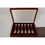 A cased set of hallmarked silver, 'The Sovereign Queen' collection, 150g