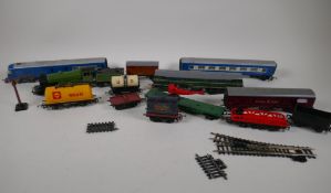 A quantity of Triang '00' railway items including steam and electric locos, rolling stock etc