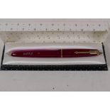 A Parker Duofold fountain pen with 14ct gold nib, in original box
