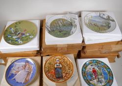 Twenty various collectors plates including six Edwin Knowles, Royal Worcester, Wedgwood, Japanese