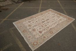 A cream ground Zeigler carpet, 65" x 99"