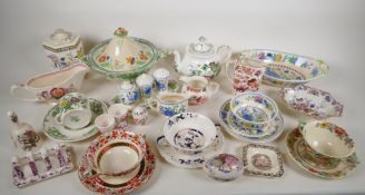 A collection of decorative Masons Ironstone items to include Regency and Paynsley patterns tea