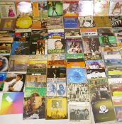 A large collection of 12" vinyl LPs, compilations, singles, and 7", pop, rock, soul, musicals,
