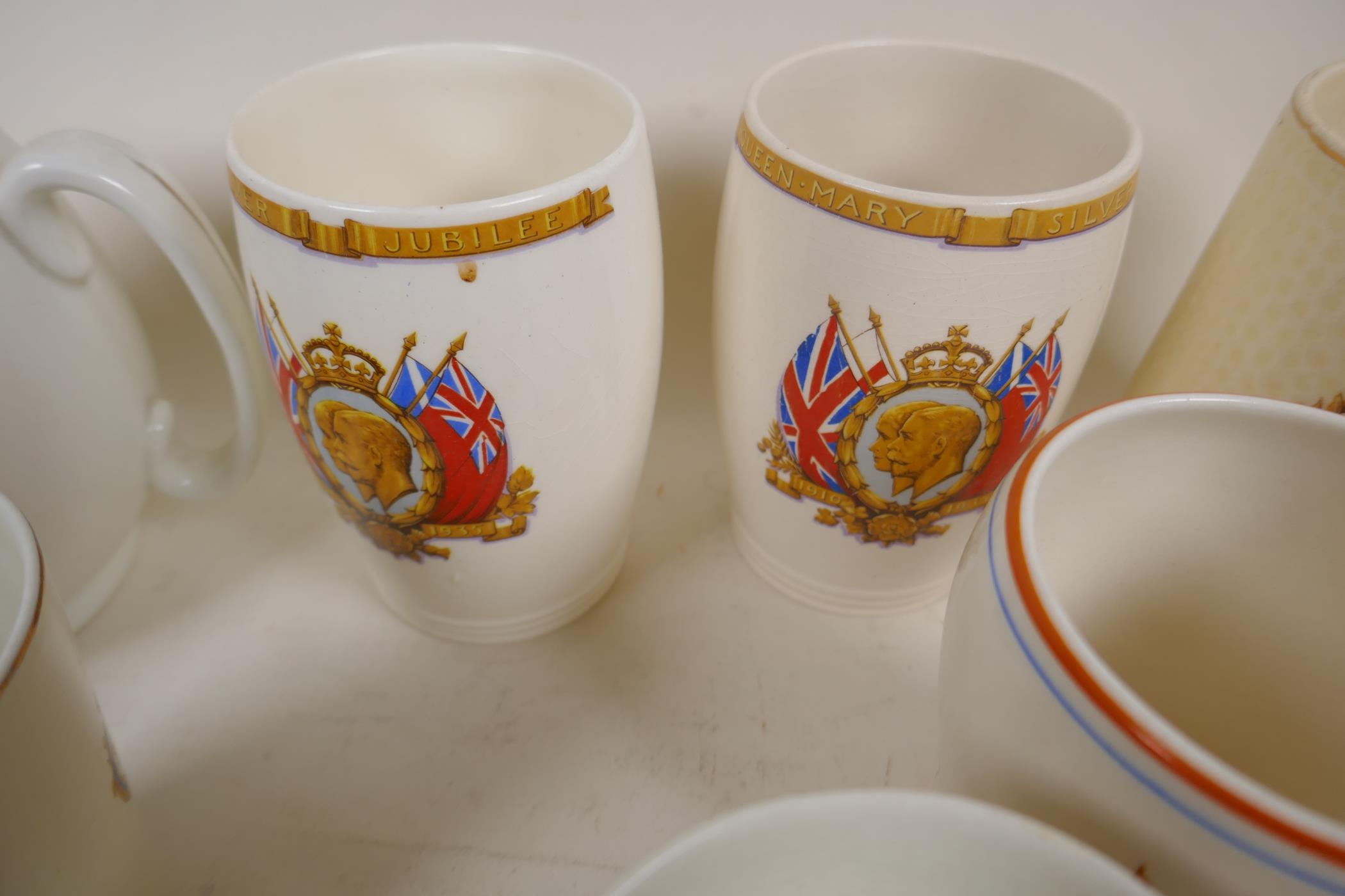 Over twenty four items of early to mid C20th royal commemorative wares, jug, mugs etc - Image 7 of 9