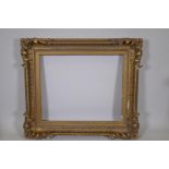 C19th gilt wood and composition picture frame, rebate 25½" x 30½"