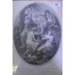 After Angelica Kauffman, 'Industry, attended by Patience and assisted by Perseverance' engraved by