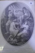 After Angelica Kauffman, 'Industry, attended by Patience and assisted by Perseverance' engraved by