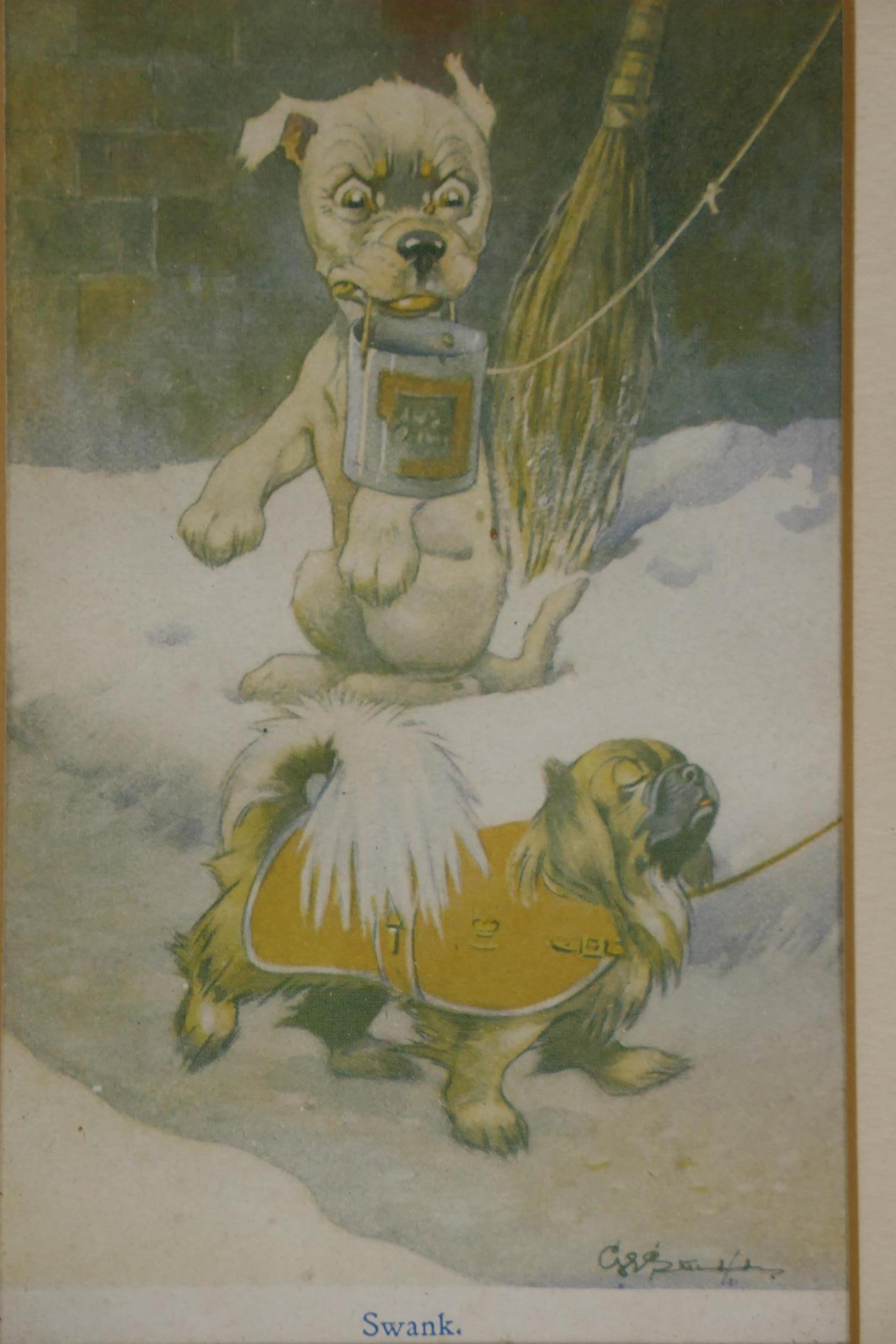 George E. Studdy, three humorous prints of dogs from the Sketch Magazine, and another print of dogs, - Image 4 of 5