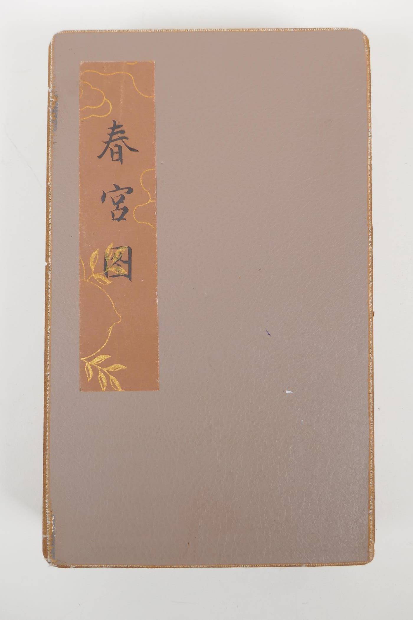 A Chinese printed concertina book with erotic scenes, 6½" x 11" - Image 3 of 3