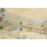 Williamson (?), rural landscape, signed and dated 1963, watercolour, 14" x 9"