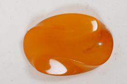 An amber shard, 1½" long, 5.4g