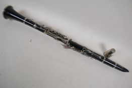 A Selmer 'Bundy' clarinet, 26½" long