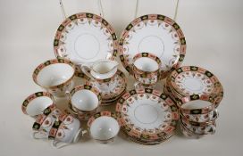 An extensive S & N Ltd Salon China tea service decorated in the 'Harrow' pattern