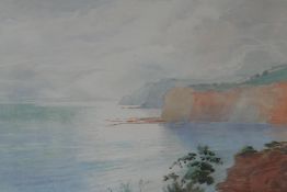 J.S.C. McEwan Brown, coastal scene, signed, watercolour, 36cm x 25cm