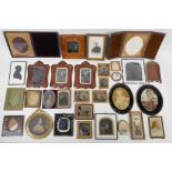 A collection of approximately twenty Victorian Ambrotype, Daguerreotype and photographic