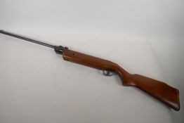 A Lincoln 'Comet' Delux air rifle, 99cm long, 17cb