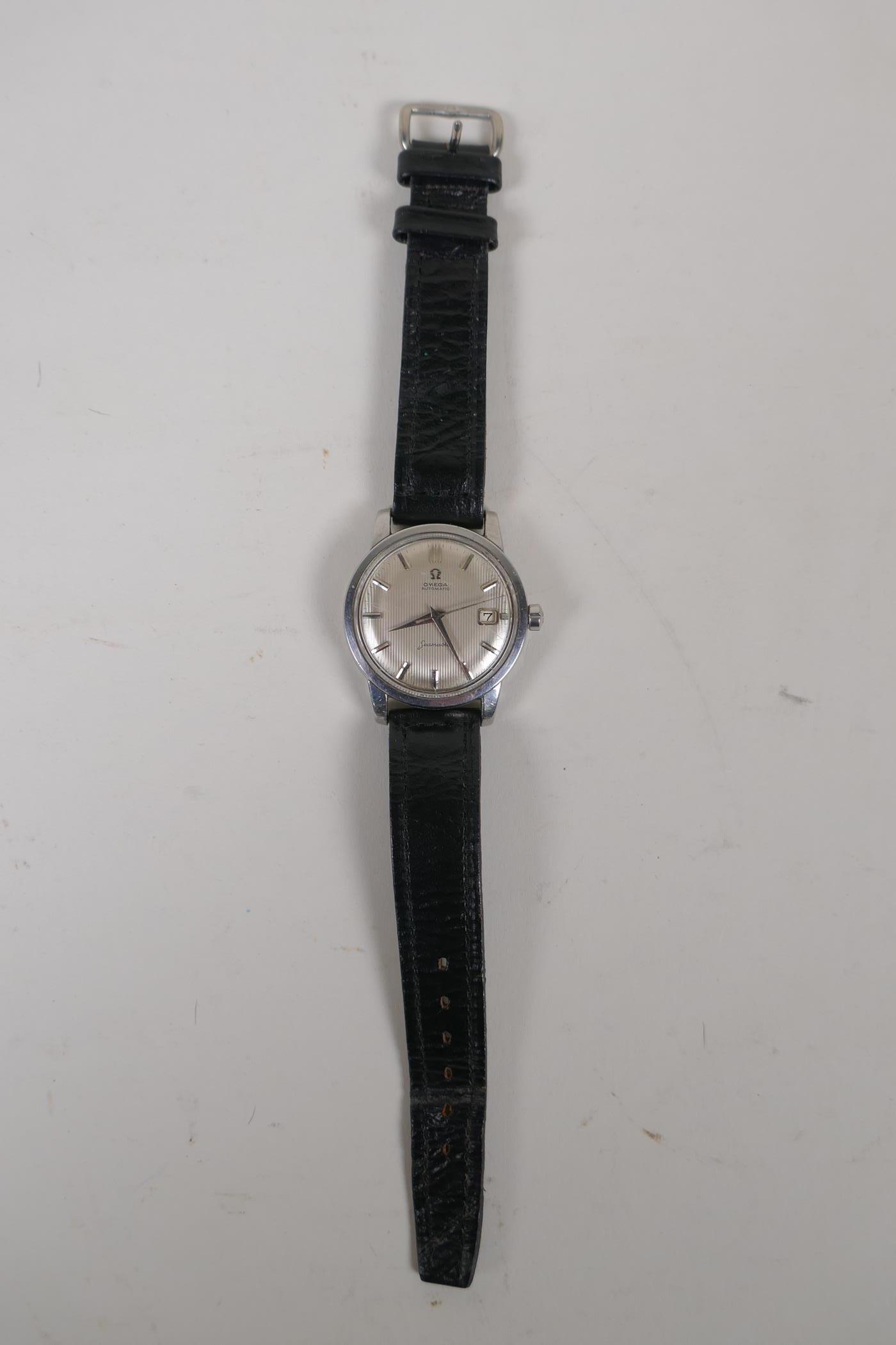 An Omega Seamaster wrist watch with date aperture, a/f - Image 2 of 6