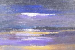 Mavis Budd, two impressionist landscapes, signed, oils on board, 65cm x 43cm