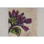 Vicky Oldfield, RBA, British, Honesty Bvd, limited edition etching, still life, pencil signed,