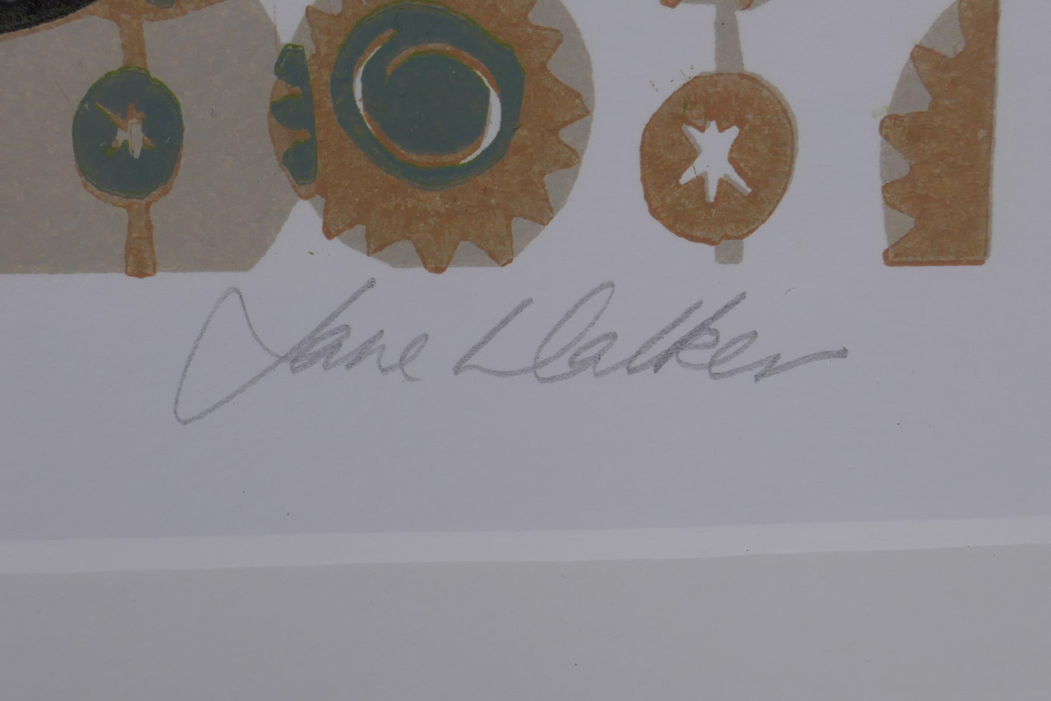 Jane Walker, Scottish, Snow & Apples, limited edition lino cut still life print, 4/16, pencil signed - Image 3 of 8