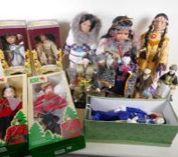 A quantity of Canadian and Japanese collectors' dolls, including Royal Canadian Mounted Police,
