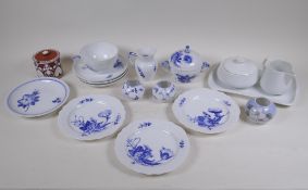 A quantity of assorted Danish porcelain including Bing and Grondahl, Royal Copenhagen etc, tray 26 x