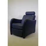 A Lignet Roset Petite Sieste reclining armchair by Claude Brisson