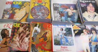 Oz & ZigZag: A collection of 1970s OZ and Zig Zag magazines, 56 total, including the infamous ’Schoo