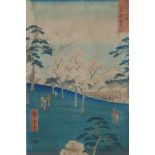 'Ando' Utagawa Hiroshige (Japanese, 1797-1858), 'Mt. Asuka in the Eastern Capital', from the