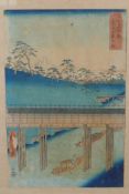 'Ando' Utagawa Hiroshige, (Japanese, 1797-1858) 'Ochanomizu in the Eastern Capital', from the series