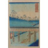 'Ando' Utagawa Hiroshige, (Japanese, 1797-1858) 'Ochanomizu in the Eastern Capital', from the series