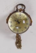 A small pendant ball watch, 3cm diameter
