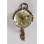 A small pendant ball watch, 3cm diameter