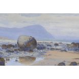 Lester Sutcliffe, coastal scene, inscribed verso 'Conwy Estuary, Deganwy Sands', signed