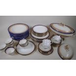 A set of twelve Royal Worcester Vitreous porcelain soup bowls, 26cm, together with a quantity of