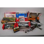 Eight Schuco models of 1970s F1 and F2 racing cars, seven boxed, together with a model of Yesteryear