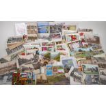 A collection of more than 400 postcards, greetings and topographical, including Sussex