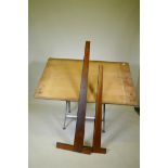 A 1950s Dutch 'Reply' Architect's drafting table by Friso Kramer and Wim Rietveld for Ahrend de