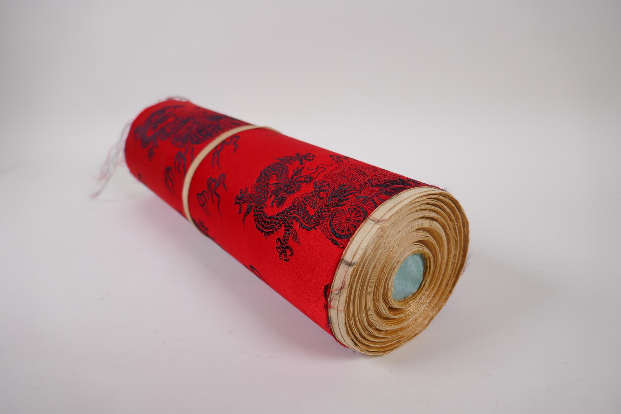 An extensive Chinese printed scroll depicting Buddhist deities, 29cm - Image 24 of 24