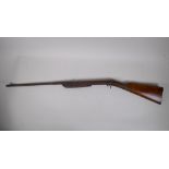 An early C20th Lincoln Jeffries 177 'breakdown' air rifle, probably pre WWI, AF, 101cm long