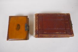 Two Victorian photograph albums containing numerous portrait and other photos