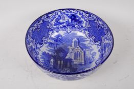 A C19th Abbey pattern fruit bowl, AF, 25cm diameter