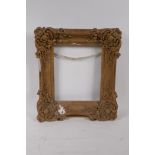 A C19th gilt gallery frame, 21 x 25cm rebate